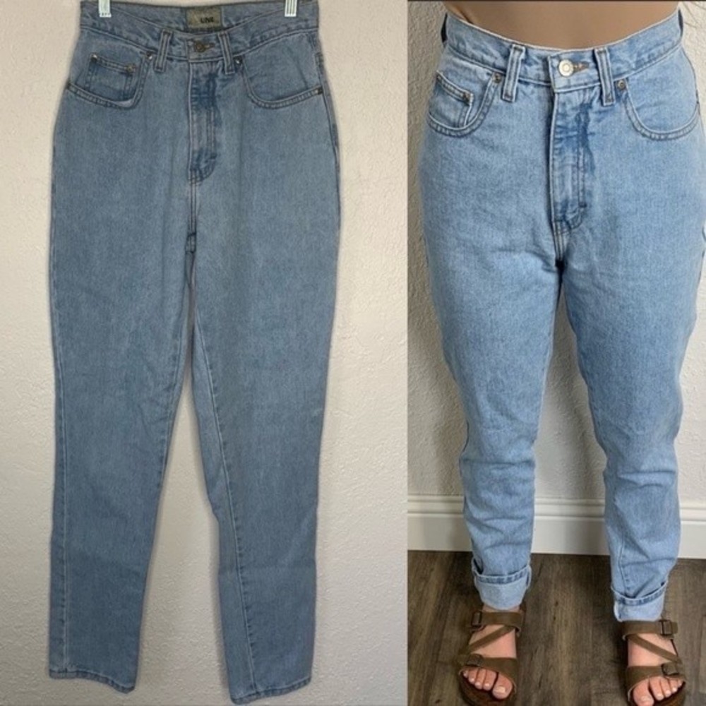 VTG NY Line Light Wash Straight Leg Mom Jeans size 25